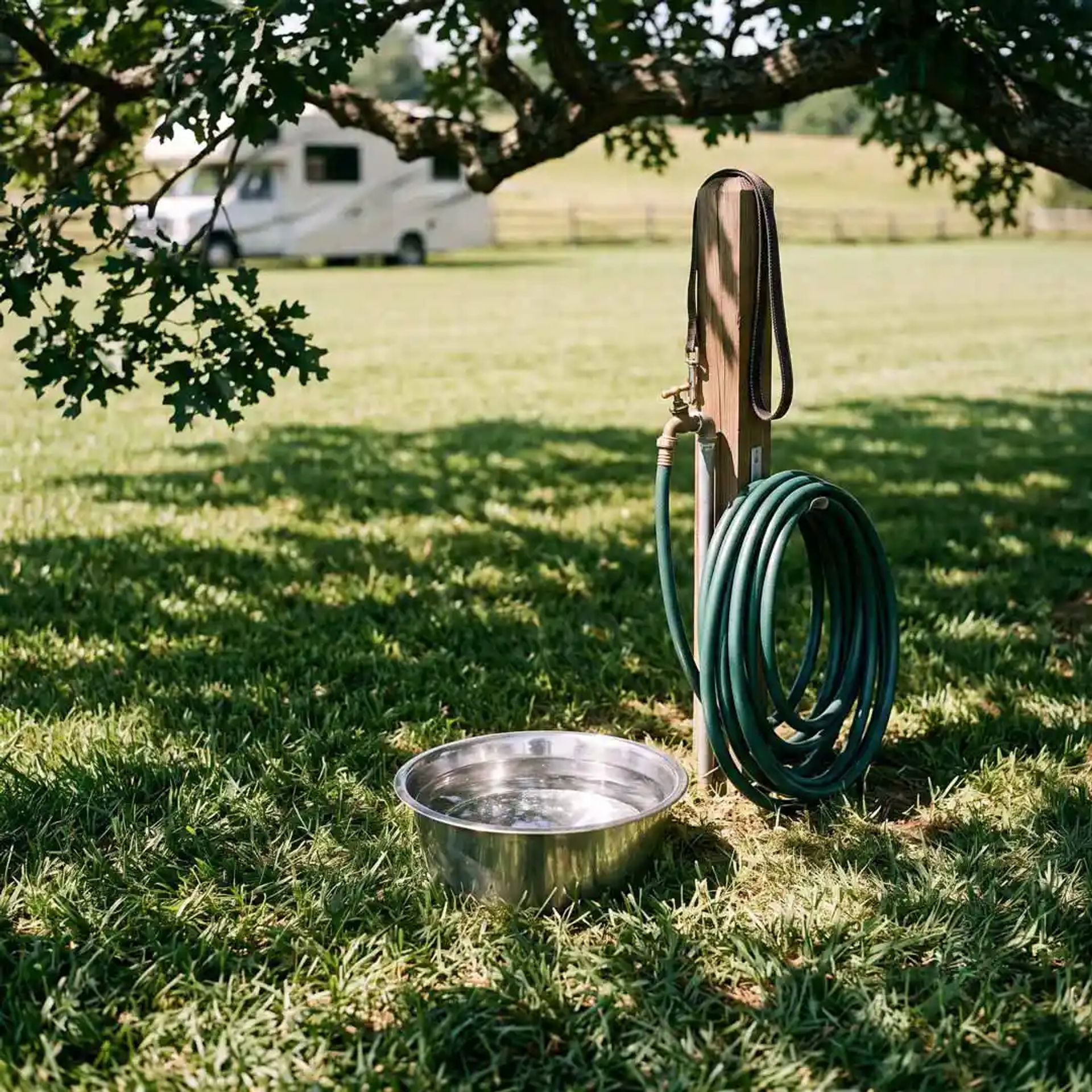 Water access close to a RV site. 
