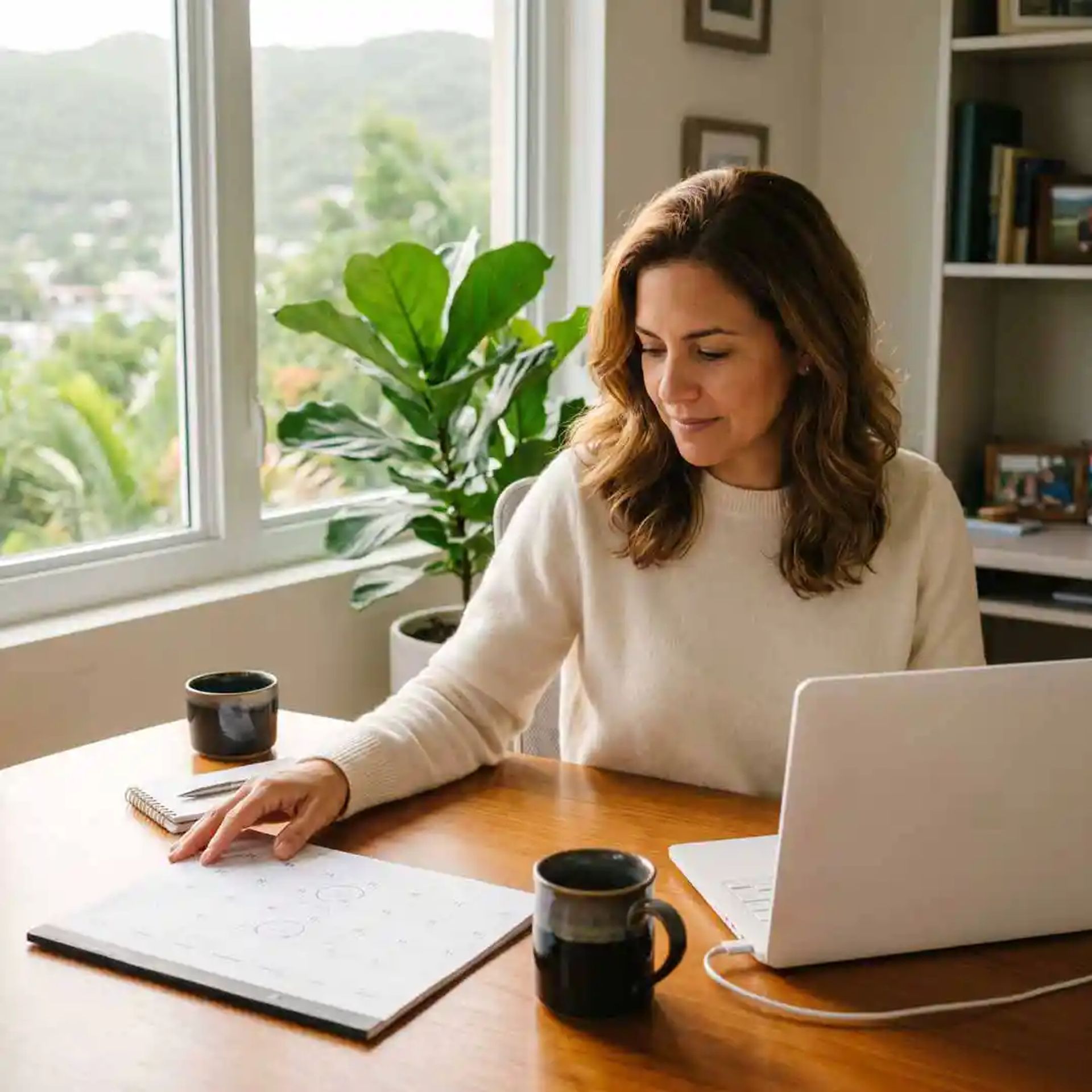 A host complete administrative task with her CurbNTurf sites.