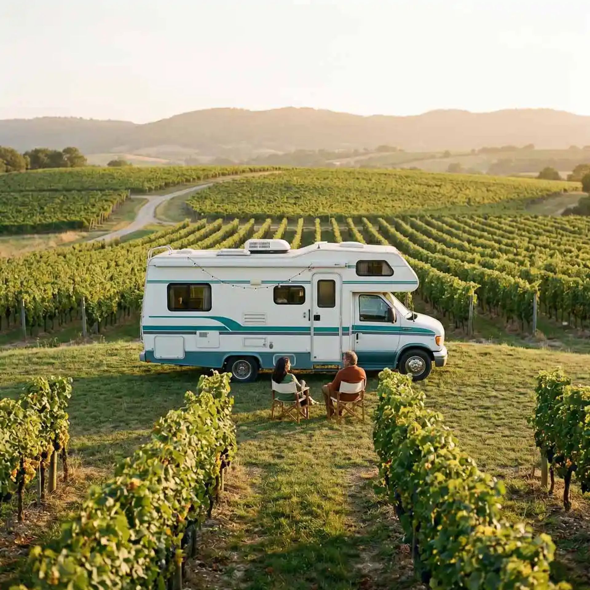 RV in Vineyard