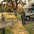 A host that welcomes guest to his property.